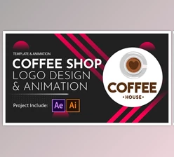 Coffee Shop Logo Design and Animation (Videohive 28601763)
