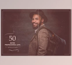 50 Retro LUTs (Look Up Tables) - (CreativeMarket–5376096)