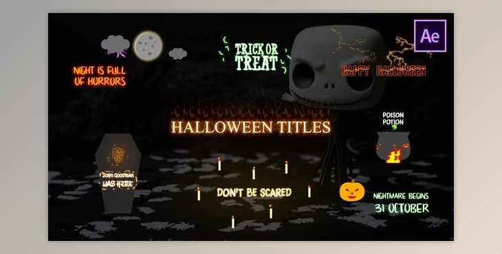 Download Halloween Cartoon Titles | After Effects (Videohive 29174191)